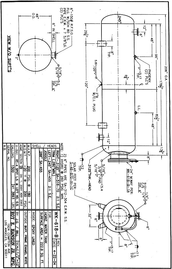 Water Filtration Cad Drawing 121